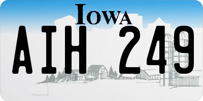 IA license plate AIH249