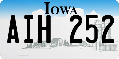 IA license plate AIH252