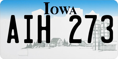 IA license plate AIH273