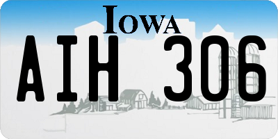 IA license plate AIH306