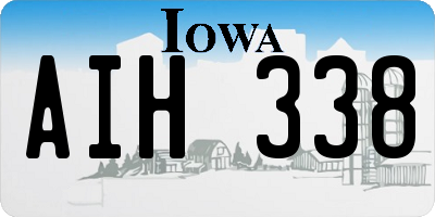 IA license plate AIH338