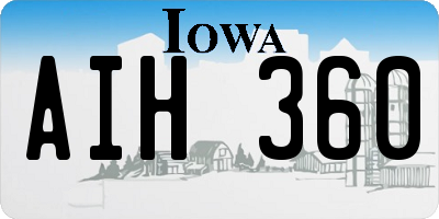 IA license plate AIH360