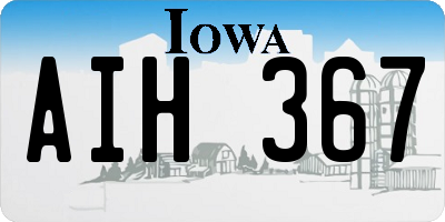 IA license plate AIH367