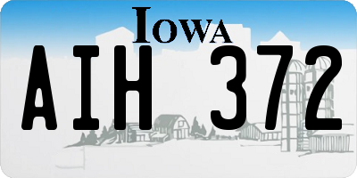 IA license plate AIH372