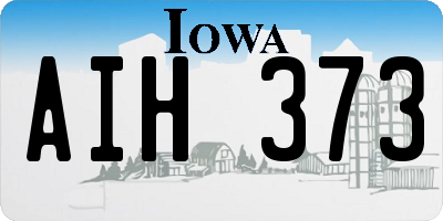 IA license plate AIH373