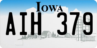 IA license plate AIH379