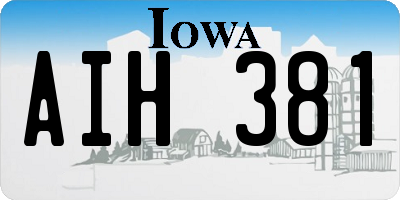 IA license plate AIH381