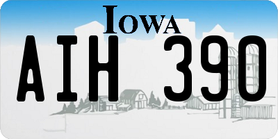 IA license plate AIH390