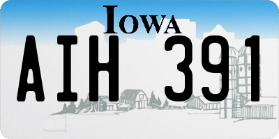 IA license plate AIH391