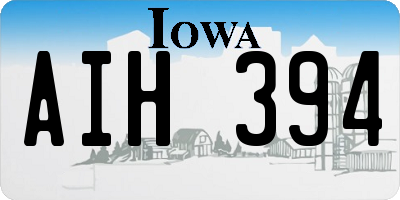IA license plate AIH394
