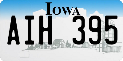 IA license plate AIH395