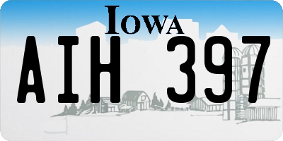 IA license plate AIH397