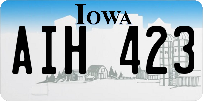 IA license plate AIH423