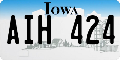 IA license plate AIH424