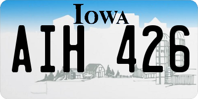 IA license plate AIH426