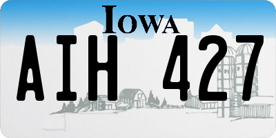 IA license plate AIH427