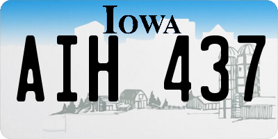 IA license plate AIH437
