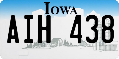 IA license plate AIH438