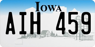 IA license plate AIH459