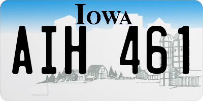 IA license plate AIH461