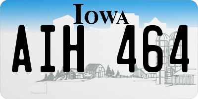 IA license plate AIH464