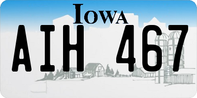 IA license plate AIH467