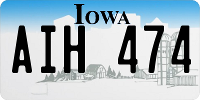 IA license plate AIH474