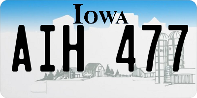 IA license plate AIH477