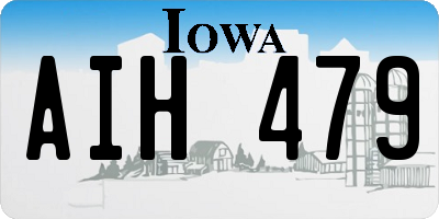IA license plate AIH479
