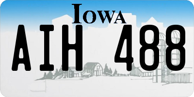 IA license plate AIH488