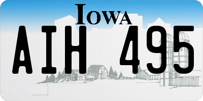 IA license plate AIH495