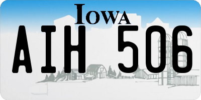 IA license plate AIH506
