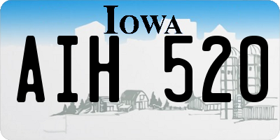 IA license plate AIH520