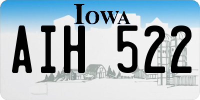 IA license plate AIH522