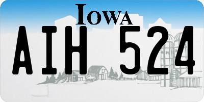 IA license plate AIH524