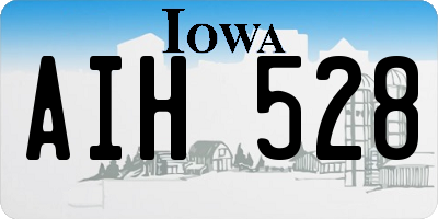 IA license plate AIH528