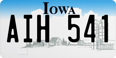 IA license plate AIH541