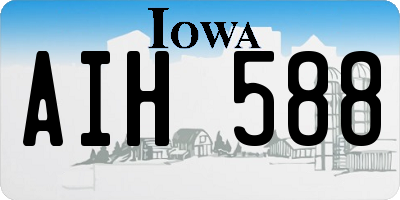 IA license plate AIH588