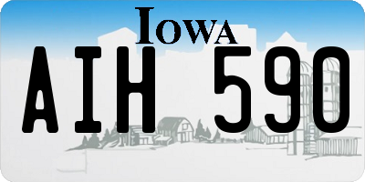 IA license plate AIH590