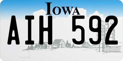 IA license plate AIH592