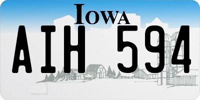 IA license plate AIH594