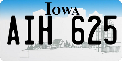 IA license plate AIH625