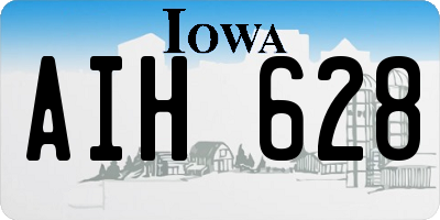 IA license plate AIH628