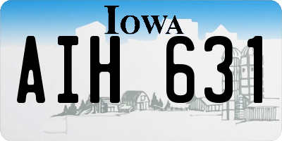 IA license plate AIH631
