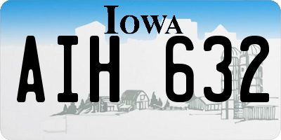 IA license plate AIH632