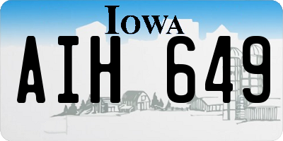 IA license plate AIH649