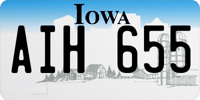 IA license plate AIH655