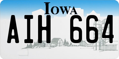 IA license plate AIH664