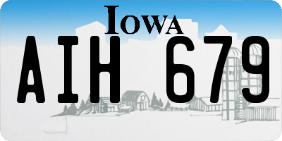 IA license plate AIH679