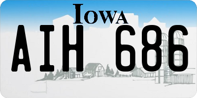 IA license plate AIH686